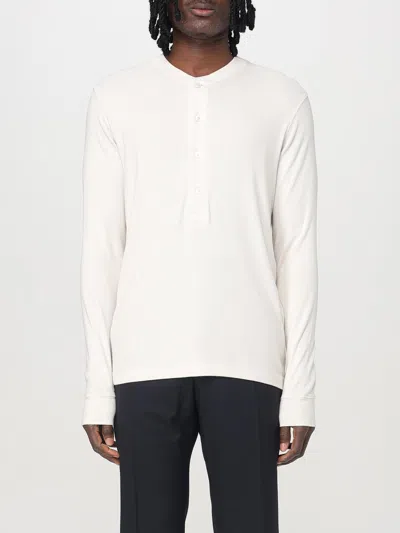 Tom Ford White Stretch-cotton Round-neck Henley T-shirt