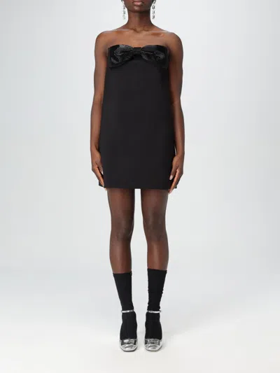 Self-portrait Strapless Mini Dress With Bow In Black