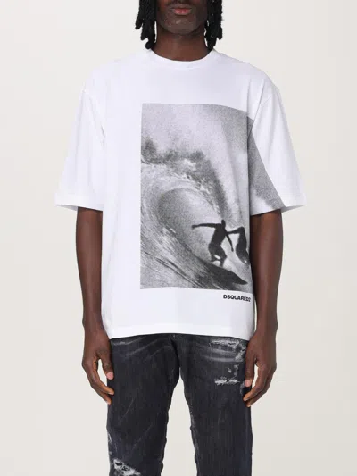 Dsquared2 Cotton T-shirt Loose Fit In White