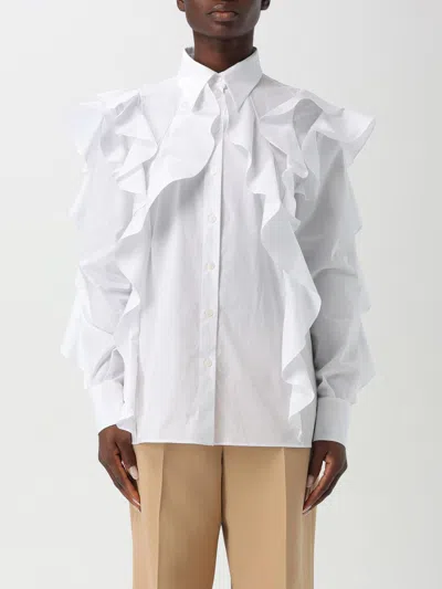 Alberta Ferretti Alberta Ferreti Stretch Poplin Cotton Shirt In White