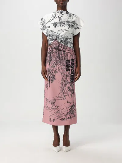 Moschino Vestido Midi - Multicolor In Pink