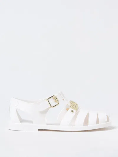 Moschino Flat Sandal  Couture Woman Color White In White