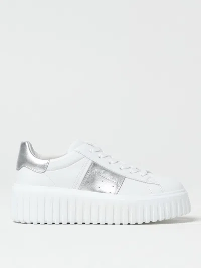 Hogan H-stripes Sneakers In White