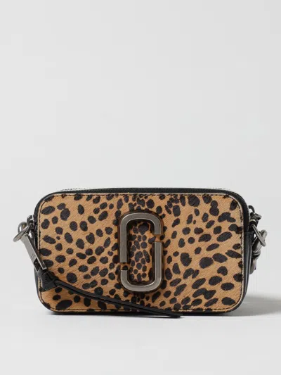 Marc Jacobs Sac À Bandoulière The Cheetah Haircalf Snapshot In Black