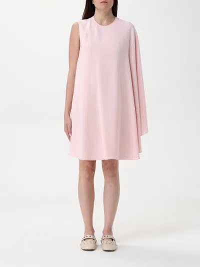 Stella Mccartney Stella Mc Cartney One Shoulder Mini Dress In Blush Pink