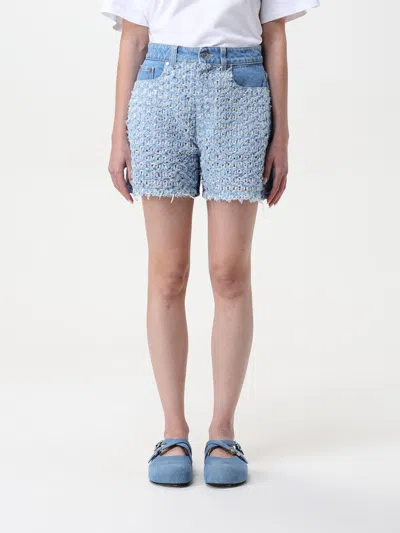 Stella Mccartney Jeans Shorts In Gnawed Blue
