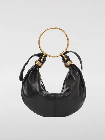 Chloé Chloè Hobo Bag Grained Leather Bag In Black