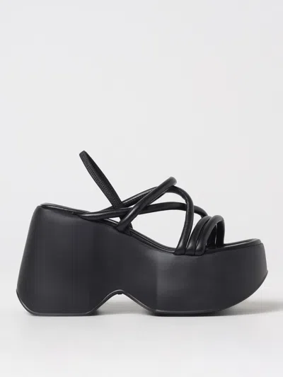 Vic Matie Yoko Platform Sandals In Black