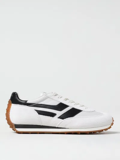 Tom Ford Low-profile White Sneakers With Black Leather Accents