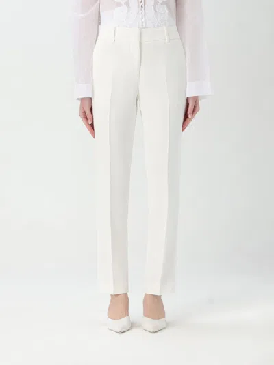Ermanno Scervino Tailored High-waist Trousers With Subtle Pleats In White