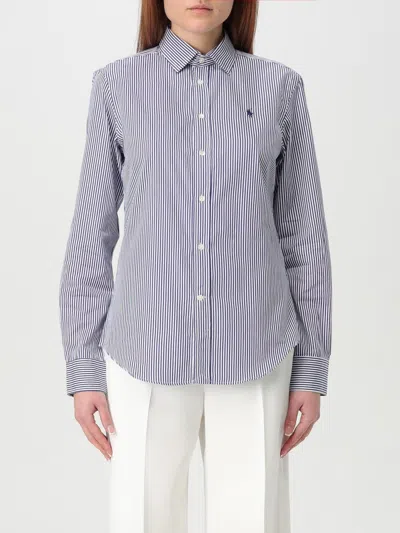 Polo Ralph Lauren Striped Cotton Regular Shirt In White