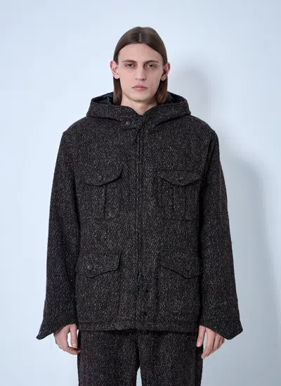 Engineered Garments Mélange-effect Jacket In Brown