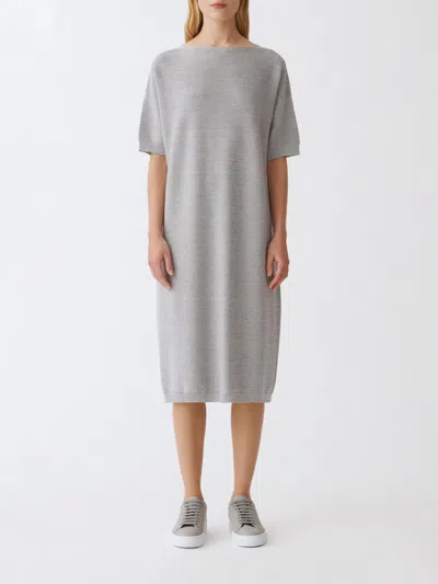 Fabiana Filippi Women's Cotton Knitted Midi Dress In Grey