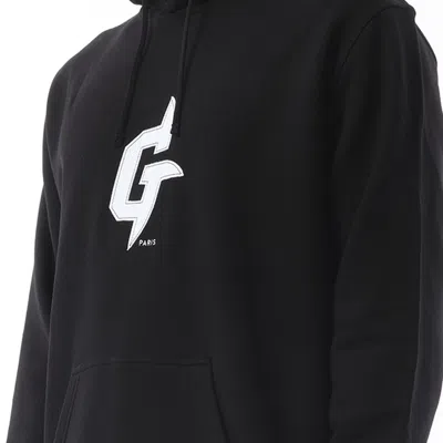 Givenchy Men's Embroidered Eiffel Tower Motif Slim Fit Hoodie In Black