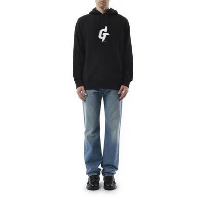 Givenchy Men's Embroidered Eiffel Tower Motif Slim Fit Hoodie In Black