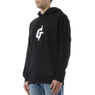 Givenchy Men's Embroidered Eiffel Tower Motif Slim Fit Hoodie In Black
