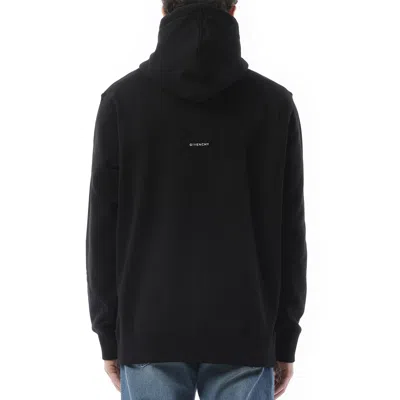 Givenchy Men's Embroidered Eiffel Tower Motif Slim Fit Hoodie In Black