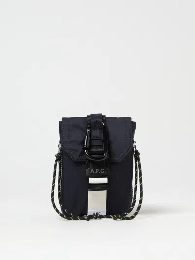 Apc A.p.c. Trek Blue Nylon Bag In Blue