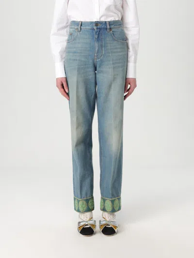 Valentino Garavani Straight-leg Jeans With Decorative Cuffs In Black