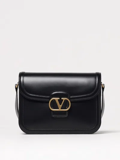 Valentino Borsa A Spalla 9to5 In Pelle Nera  Donna In Black