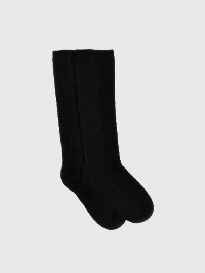 Valentino Stretch Mohair Blend Knee-high Socks In Black