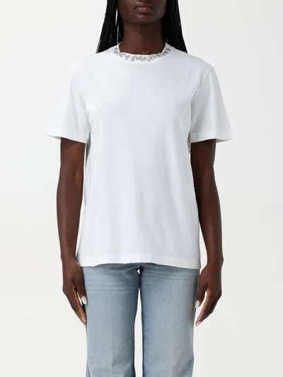 Golden Goose Crystal Crew Neck T-shirt In White