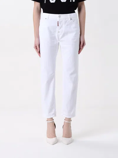 牛仔裤 DSQUARED2 女士 颜色 白色