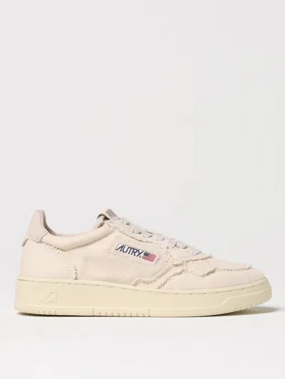 Autry Leather Sneakers With Back Contrasting Patch In White