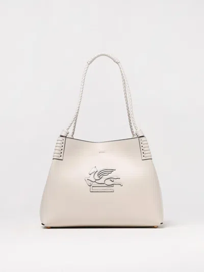 Etro Mini Leather Shoulder Handbag In White