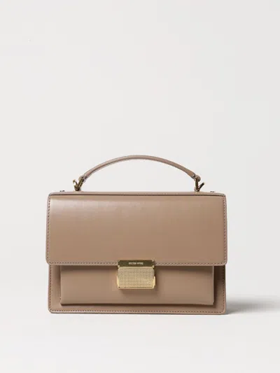 Golden Goose Beige Calf Leather Bag In Dove Grey