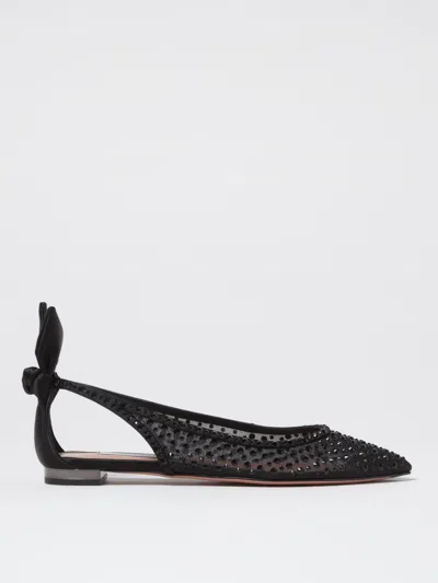 Aquazzura Ballet Flats In Black