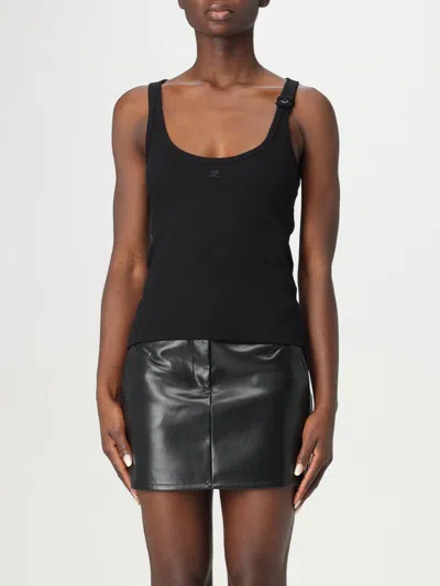 Courrèges Courreges "top Holistic With Buckle Detail In Blue