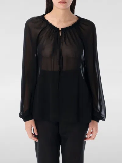 Tom Ford Black Silk Blouse In Black