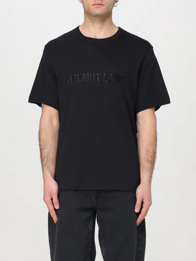 Helmut Lang Cotton Logo T-shirt In Black