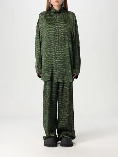 衬衫 BALENCIAGA 女士 颜色 绿色