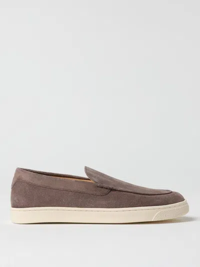 Brunello Cucinelli Suede Loafers In Moccasin Style In Brown