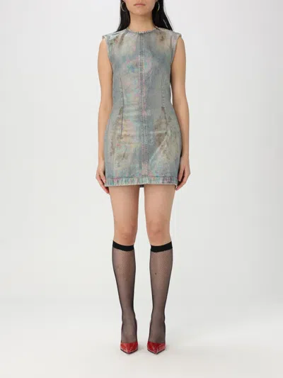 Acne Studios Woman Blue Dresses In Blue