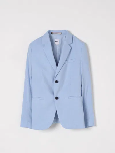 Hugo Boss Formal Jacket In Gnawed Blue