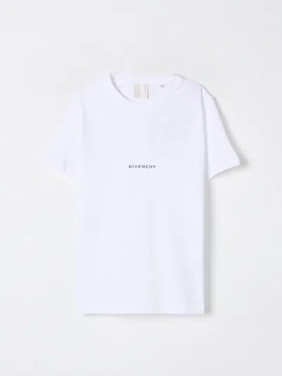 Givenchy White T-shirt For Boy With Logo In White