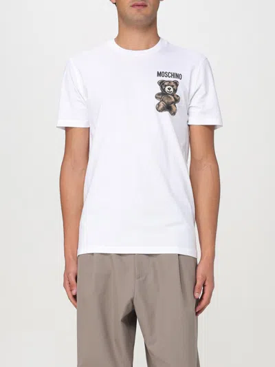 Moschino Teddy Bear-print Crewneck T-shirt In White