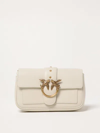 Pinko Gilded Chain Strap Glam In White