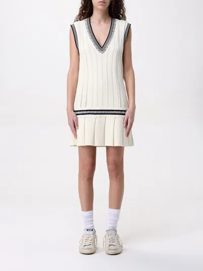 Golden Goose Marjory Mini Dress In White