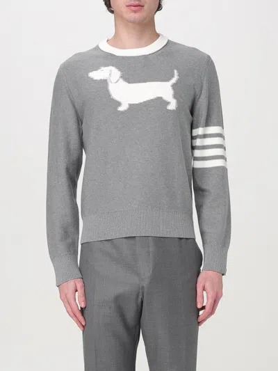 Thom Browne 4-bar Hector Sweater In Grey