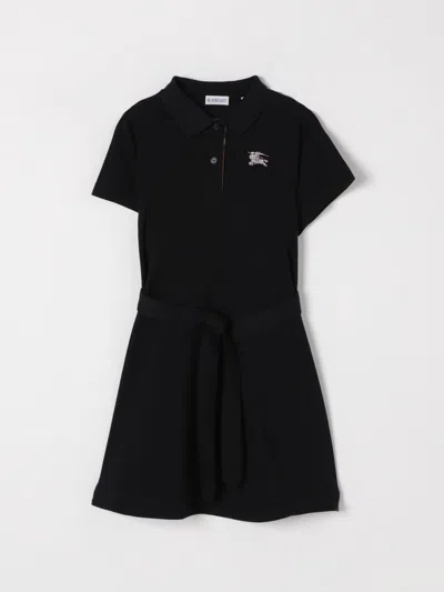 Burberry Kid Girl Jersy Dress In Black