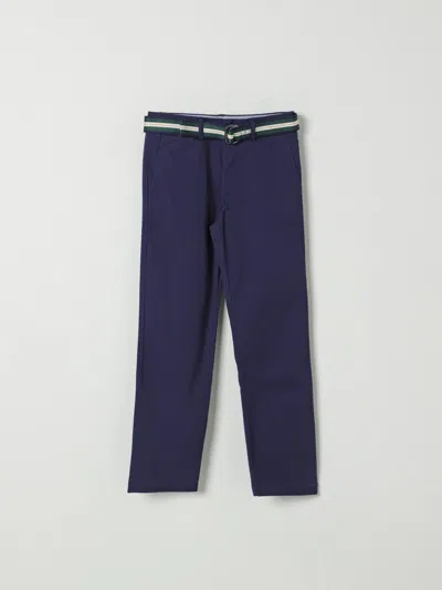 Polo Ralph Lauren Cotton Trousers In Blue