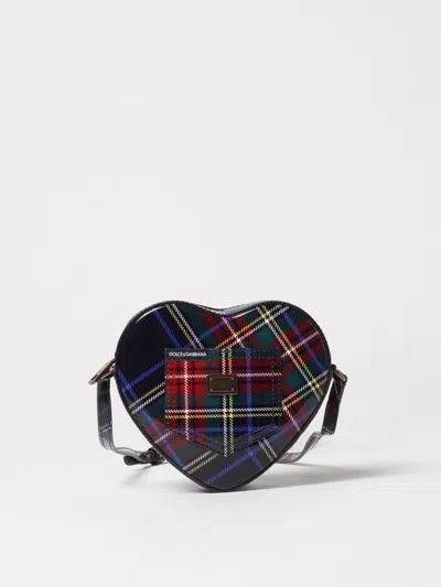 Dolce & Gabbana Heart-shaped Leather Shoulder Bag In Blue