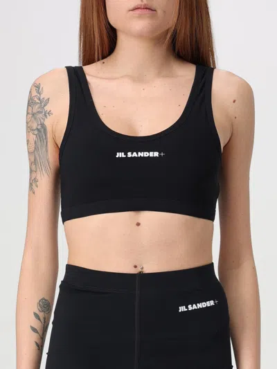 Jil Sander Logo Sports Bra In Black