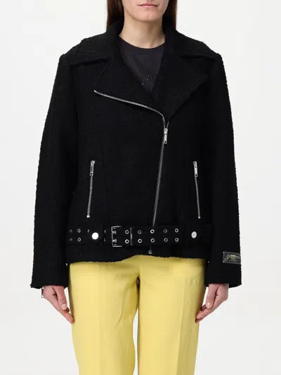 Ganni Short Bouclã© Jacket For In Black