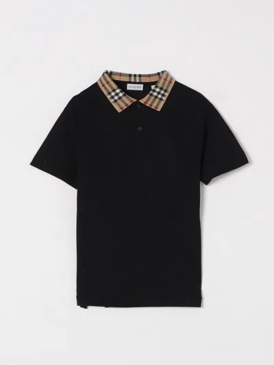 Burberry Polo Piquet In Black