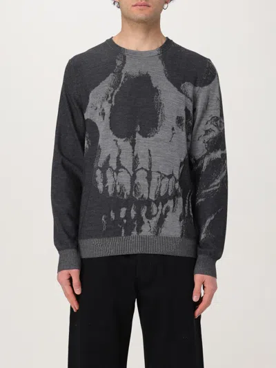 Alexander Mcqueen Alexander Mc Queen Skull Wool Sweater In Grey
